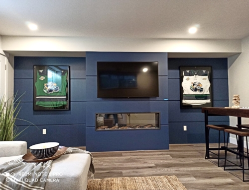 Recessed Fireplace & TV mount